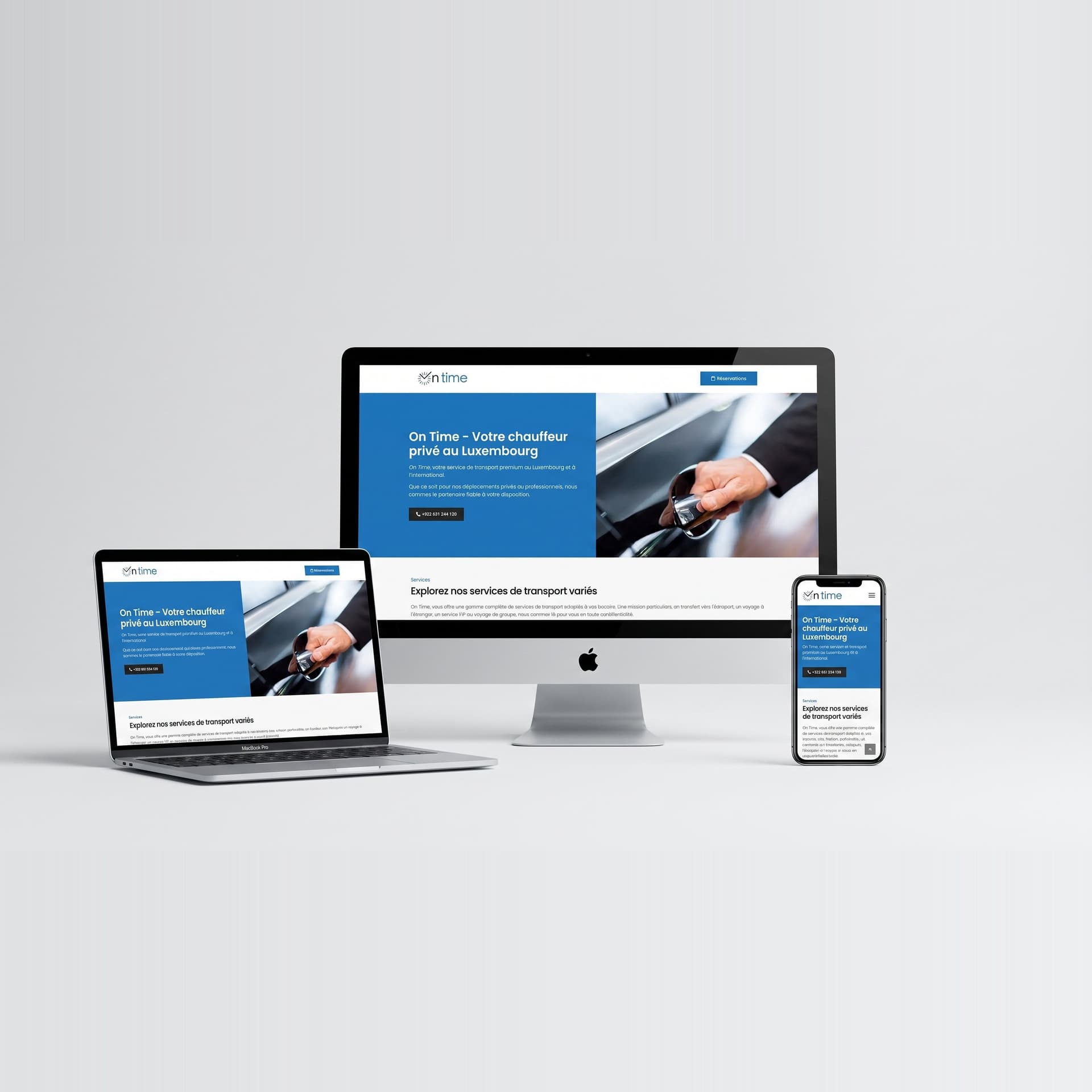 Branding and website for On Time